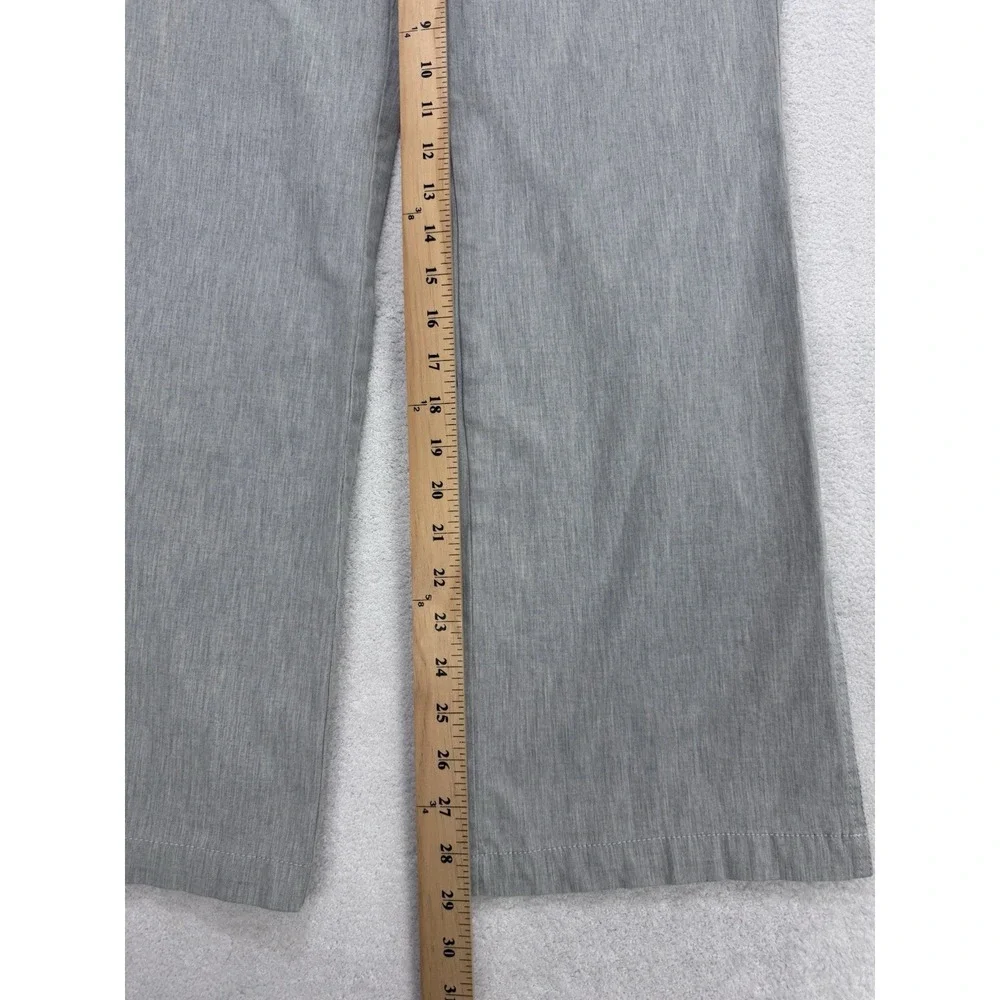 Banana Republic Women Gray Wide Leg Slit Stretch‎ Casual Pants 10R